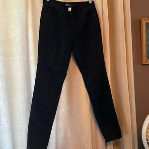 New without tags Macy’s style and Company jeans deep navy blue dotted Swiss